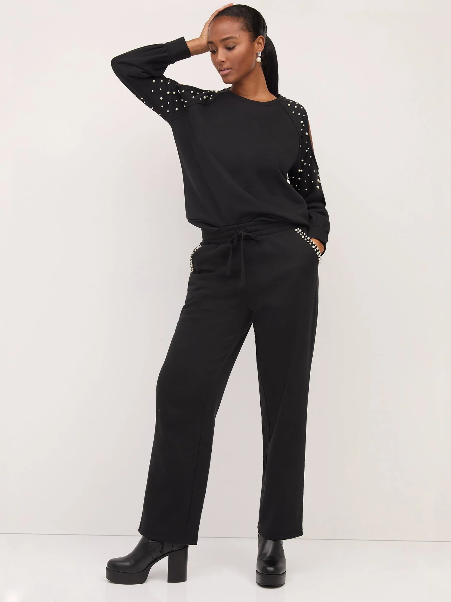 Embellished-Accent Straight-Leg Pant - Image 3