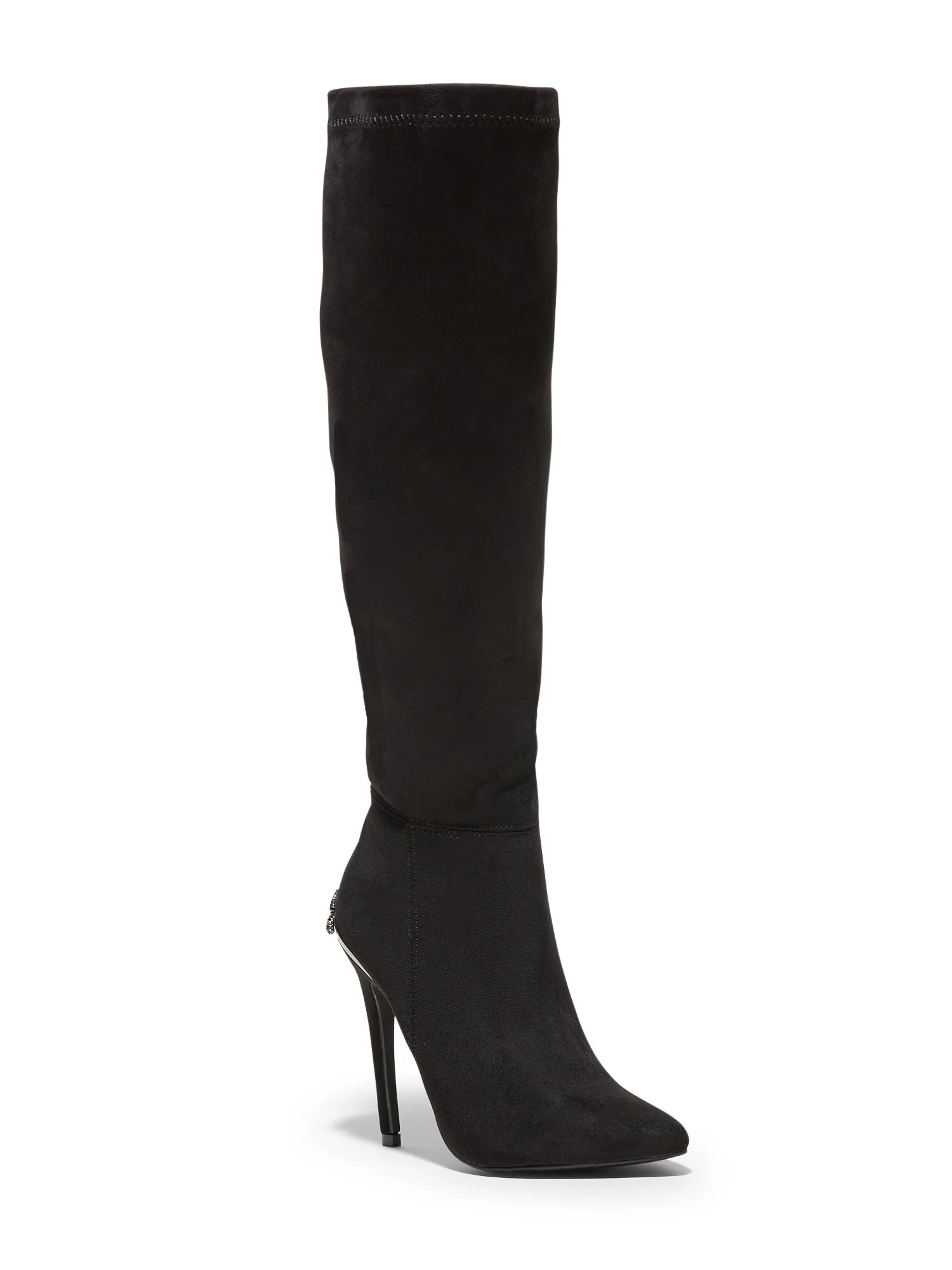 Embellished-Heel Tall Dress Boot