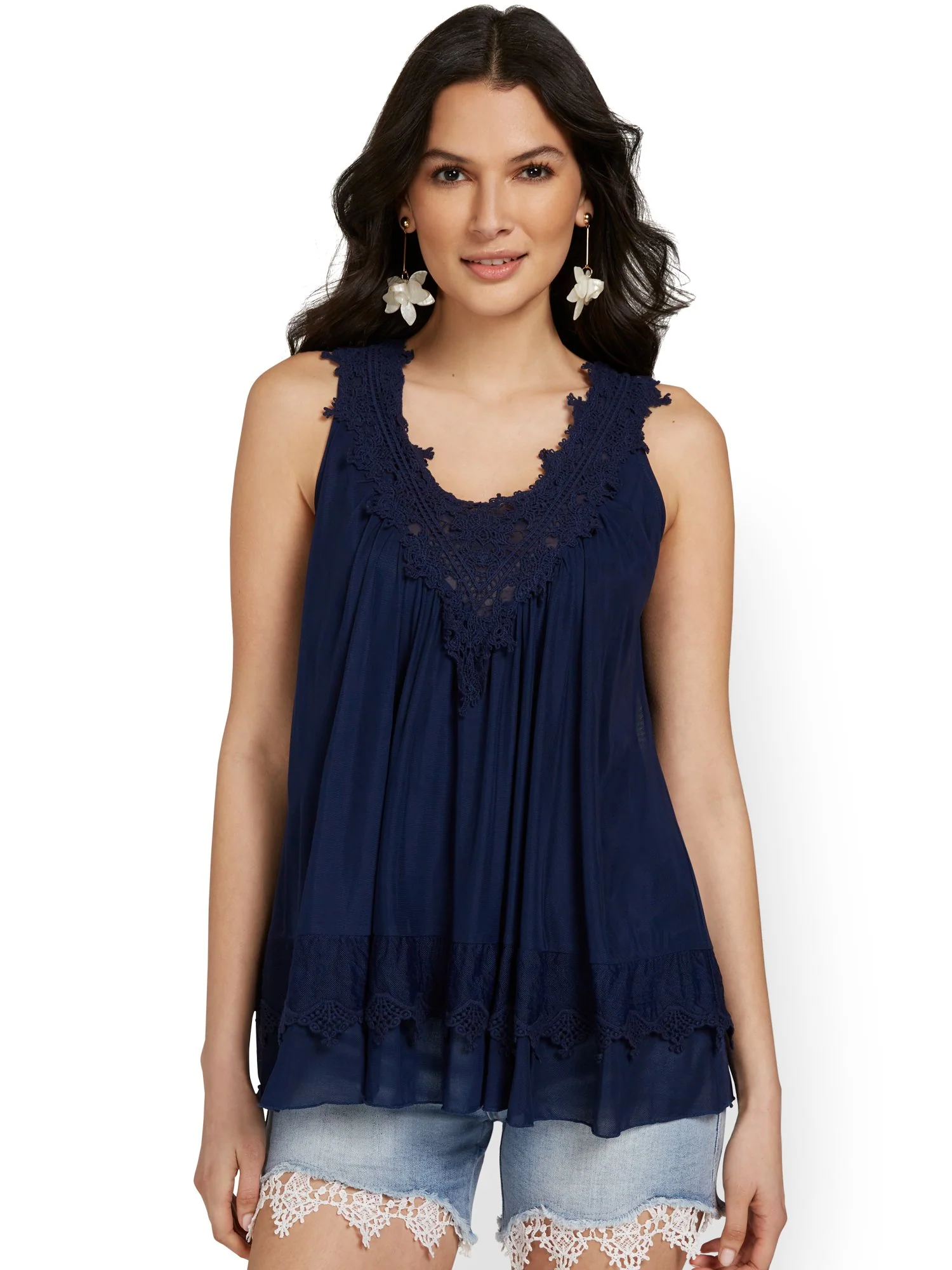 Embroidered Sleeveless Top - Image 5