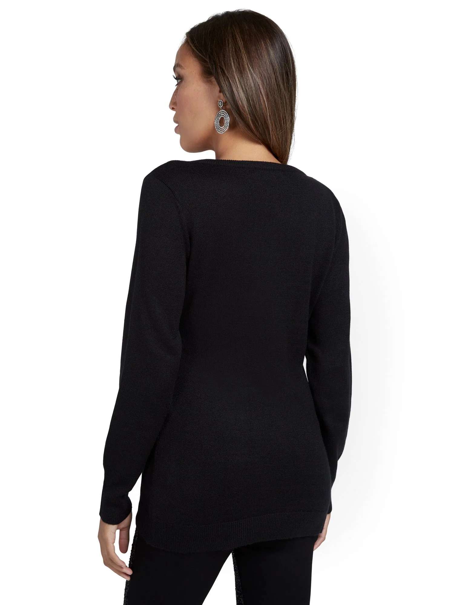 Essential V-Neck Sweater - Image 3