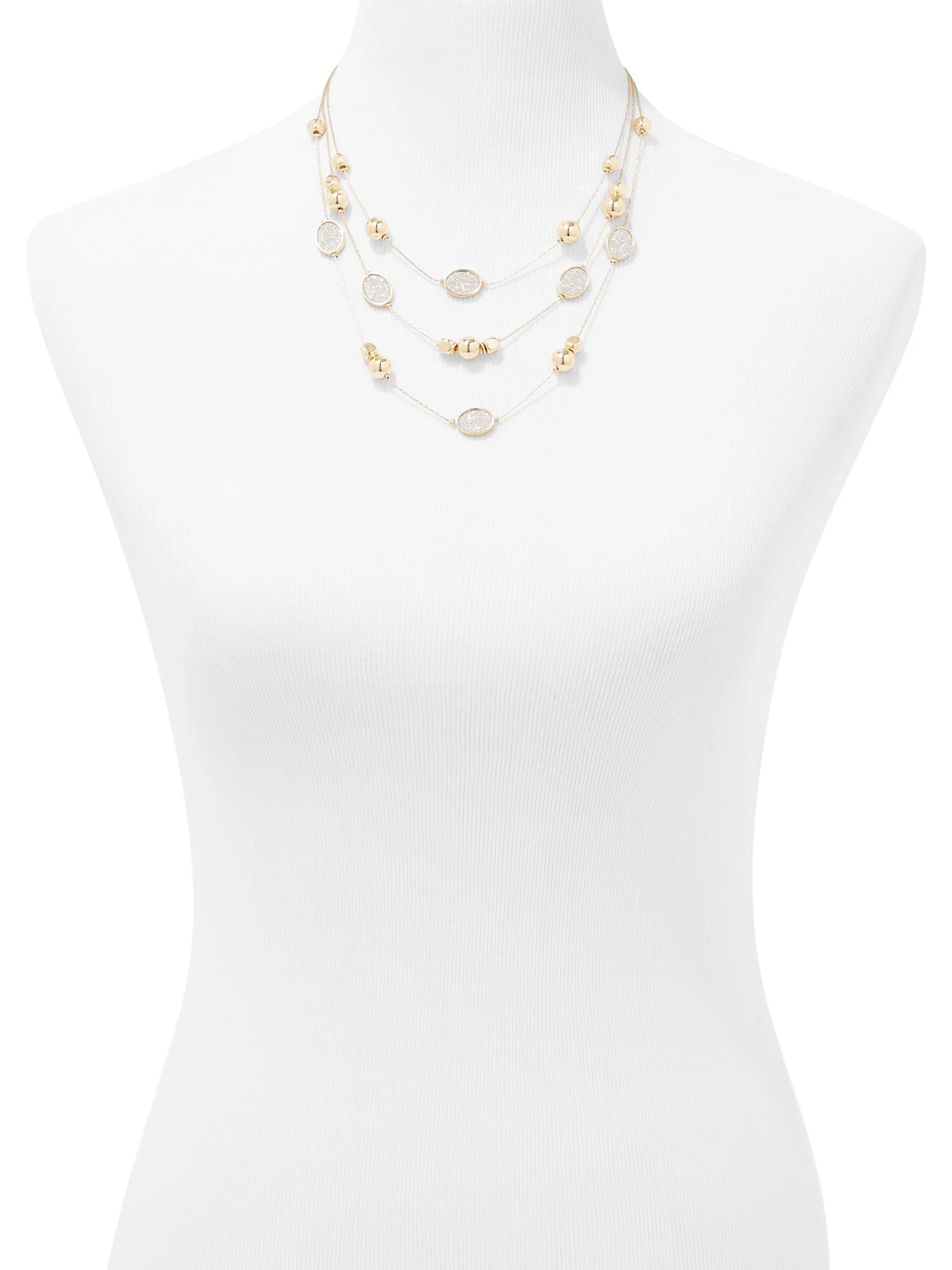 Faux-Druzy Illusion Necklace - Image 2