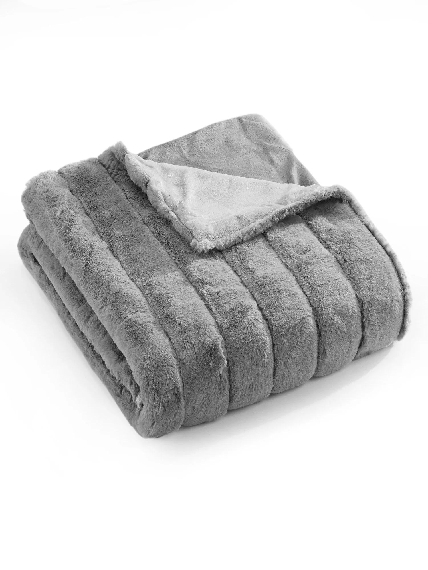 Faux-Fur Throw Blanket - NY&C x Chic Home - Image 2