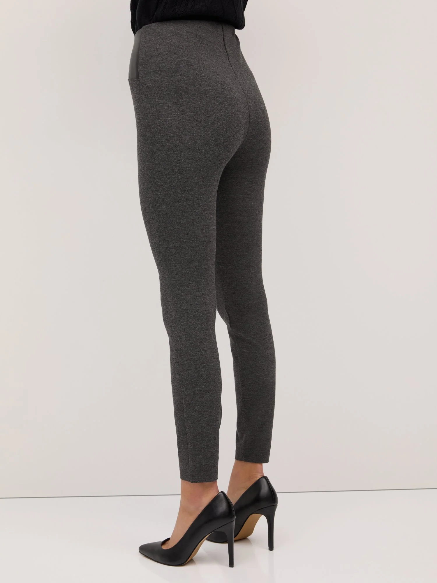 Faux-Leather Inset Legging - Image 3