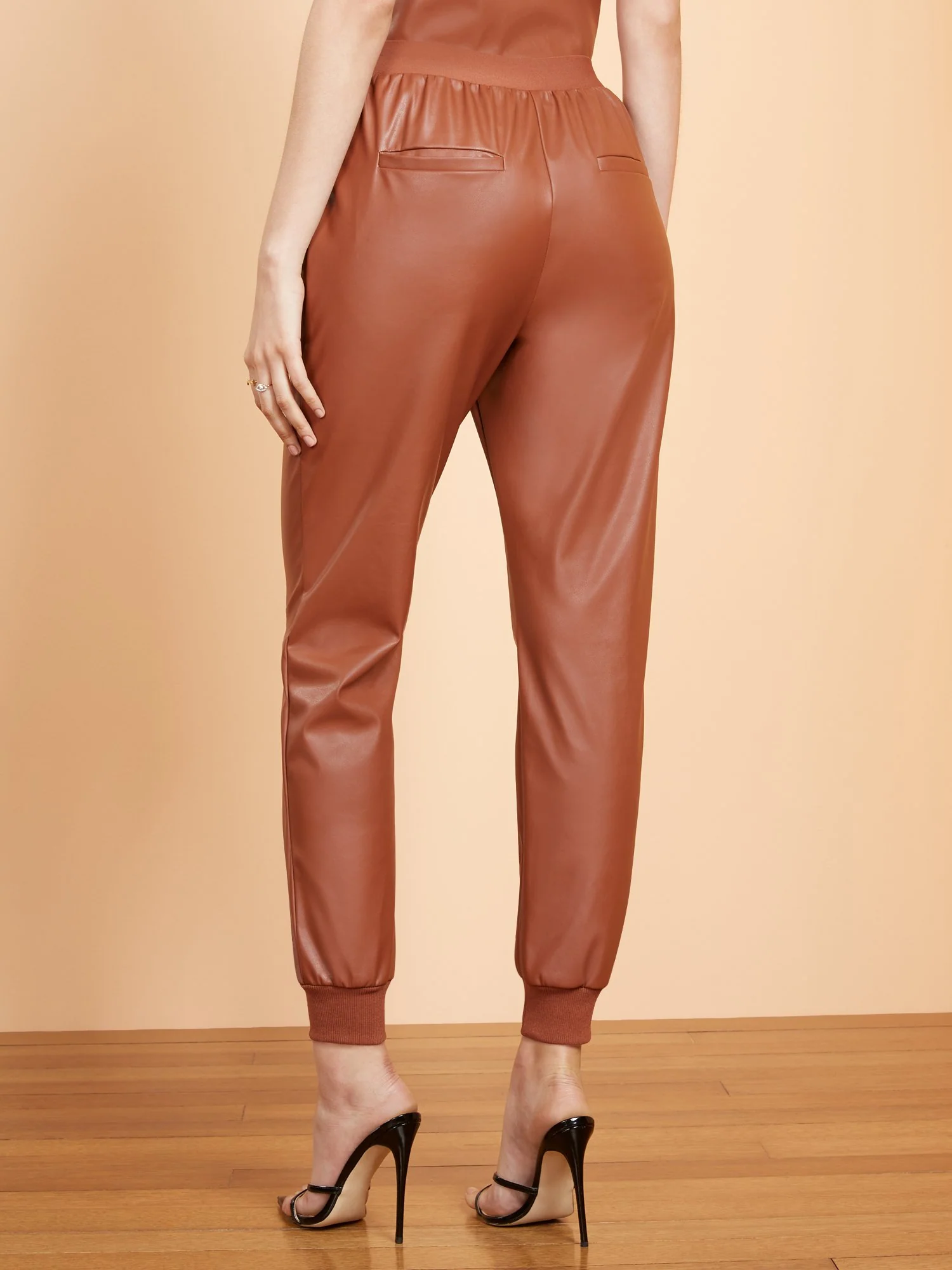 Faux-Leather Jogger Pant - Image 3