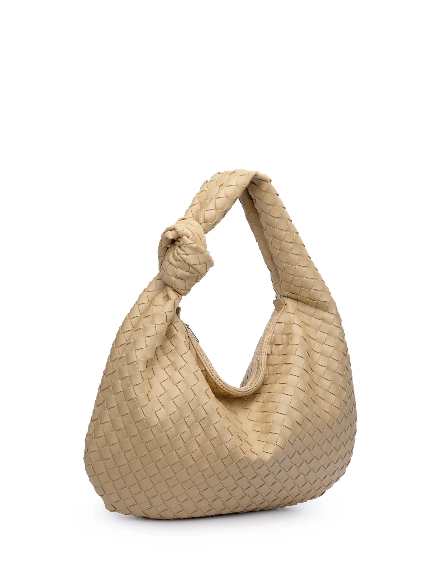 Urban Expressions Faux-Leather Woven Hobo Bag - Brands We Love - Image 2