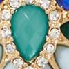 Faux-Turquoise Statement Necklace - Image 3