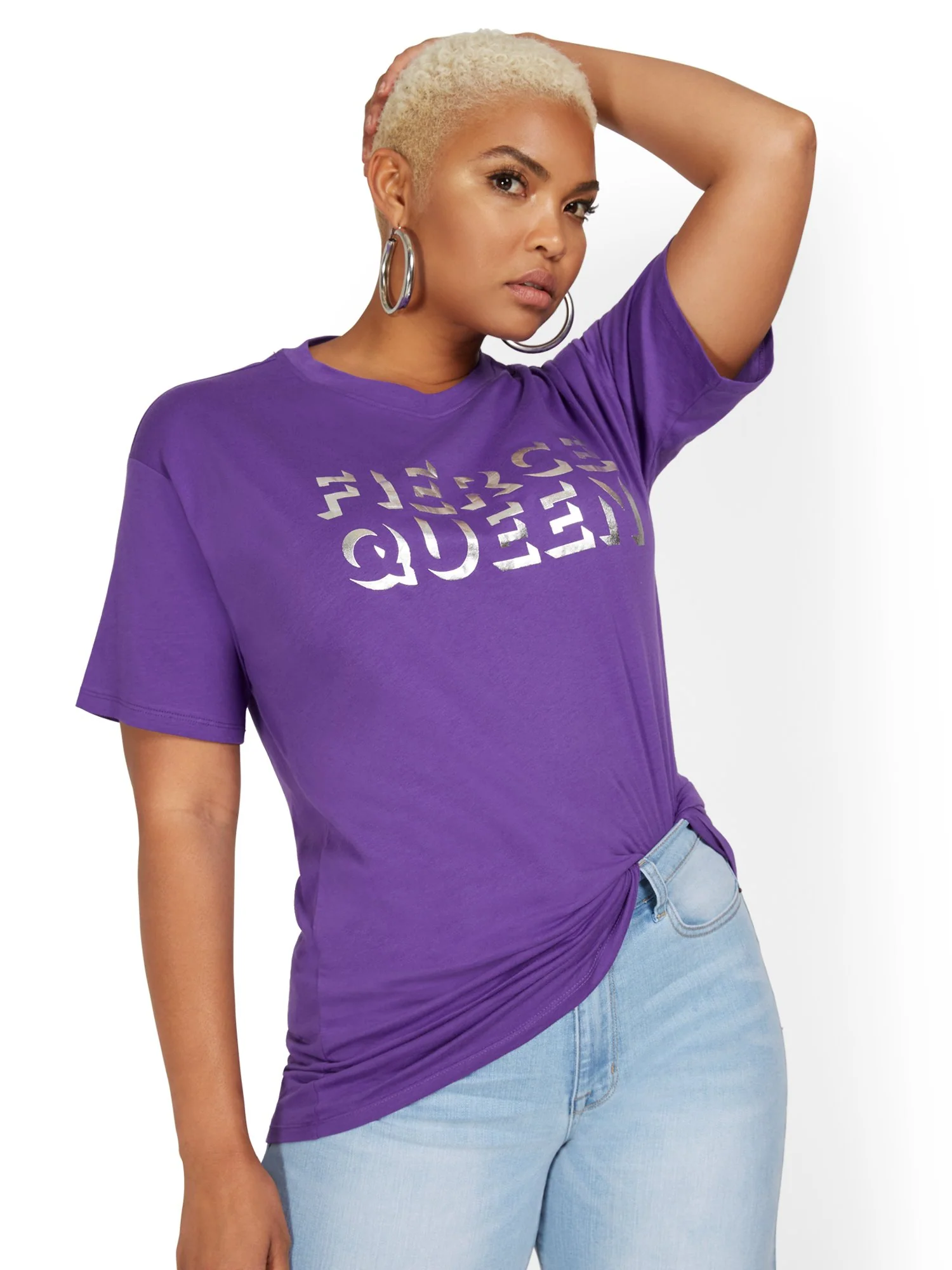 Fierce Queen Oversized Graphic Tee - Image 2