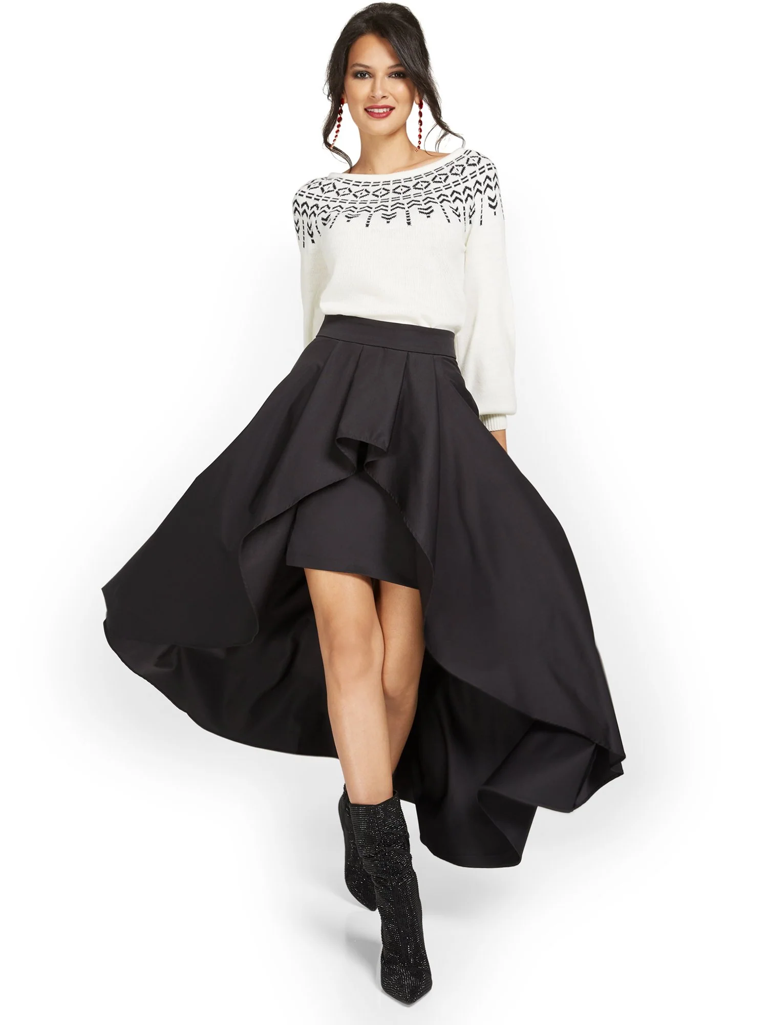 Flare High-Low Maxi Skirt - Image 4