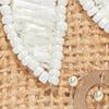 Floral-Embroidered Frayed Clutch Bag - Image 5