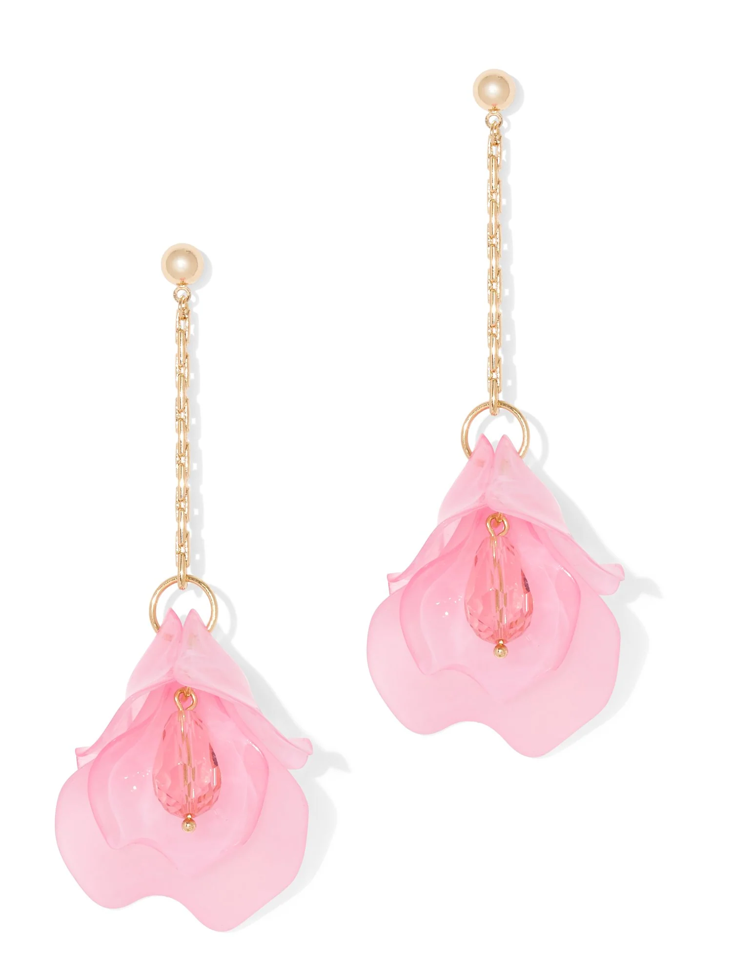 Floral Linear Drop Earring