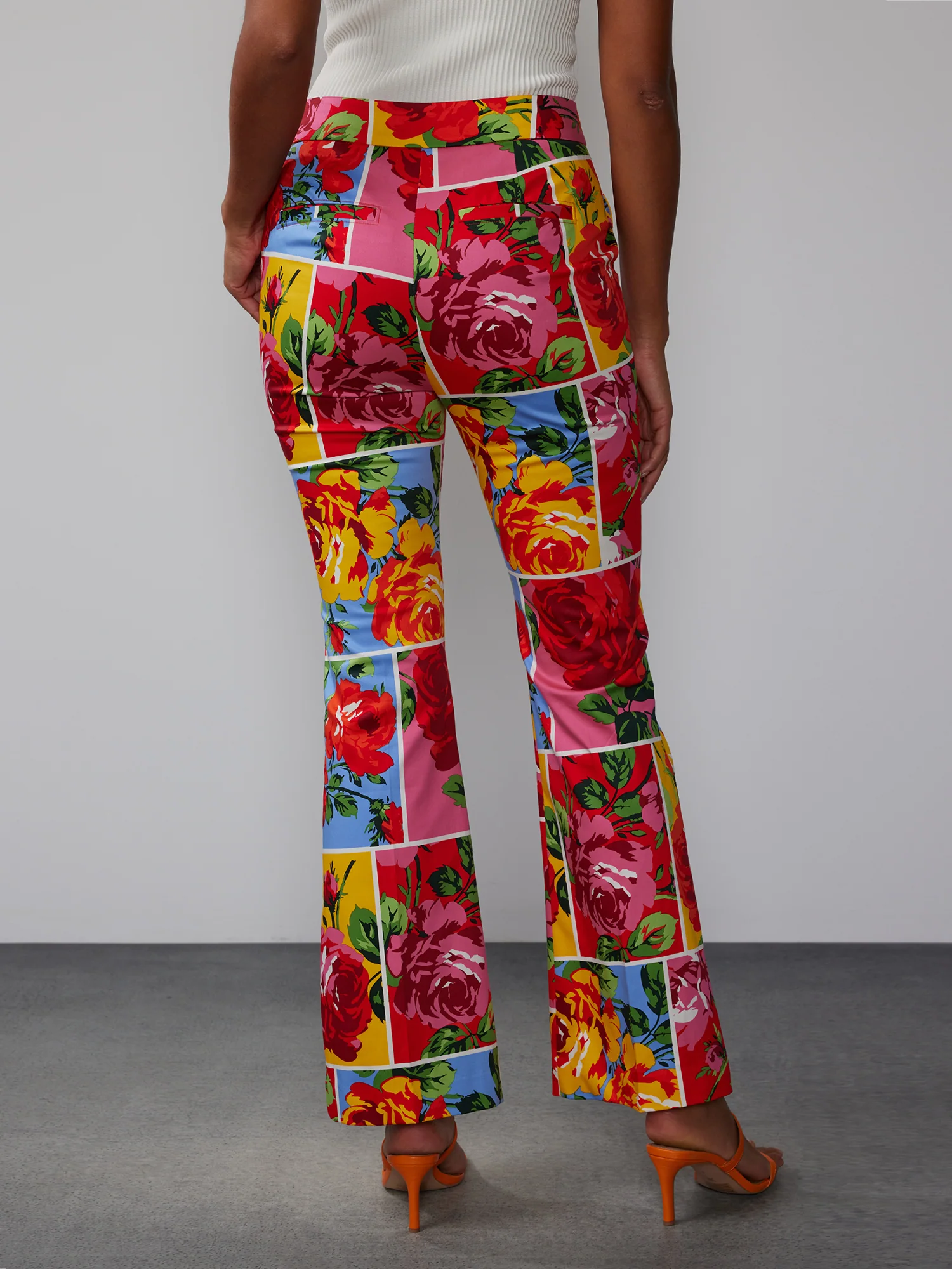 Floral Patchwork Bootcut Pant - Image 3