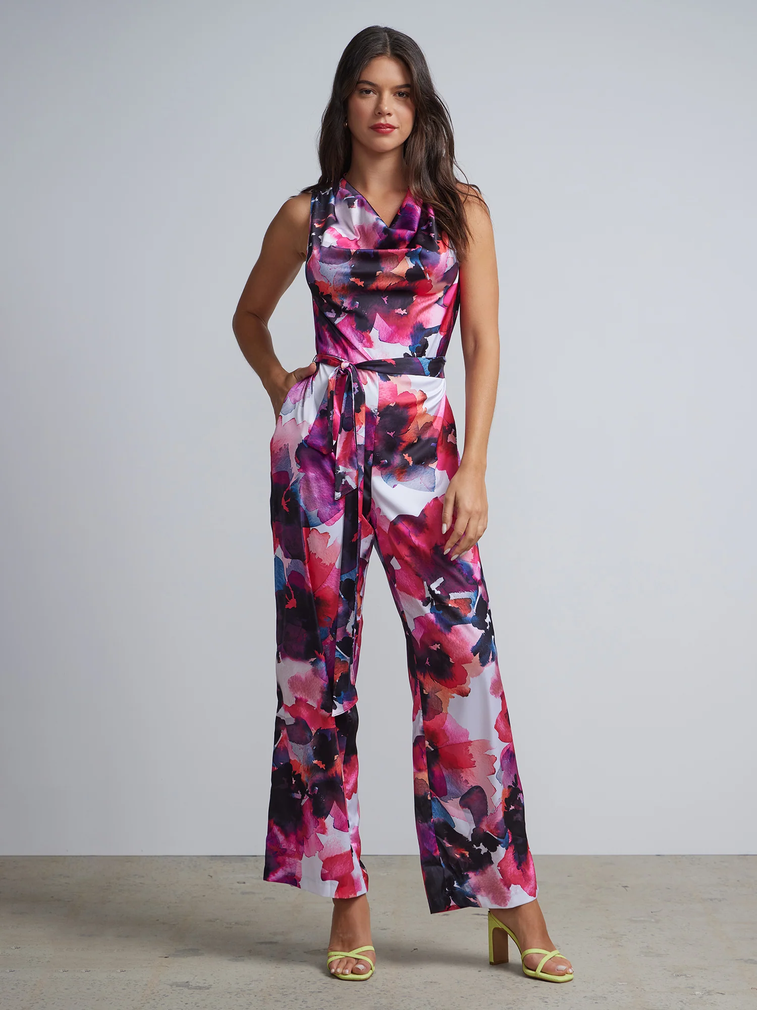 Floral-Print Jumpsuit