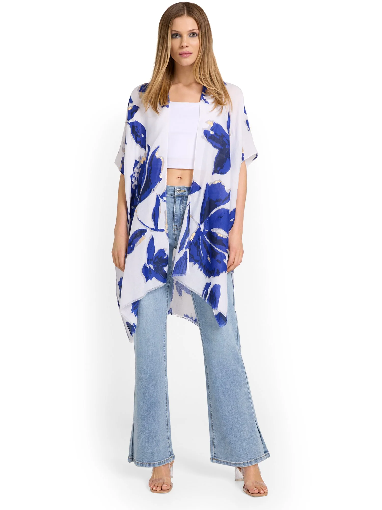 Justin Taylor Floral-Print Kimono - Brands We Love