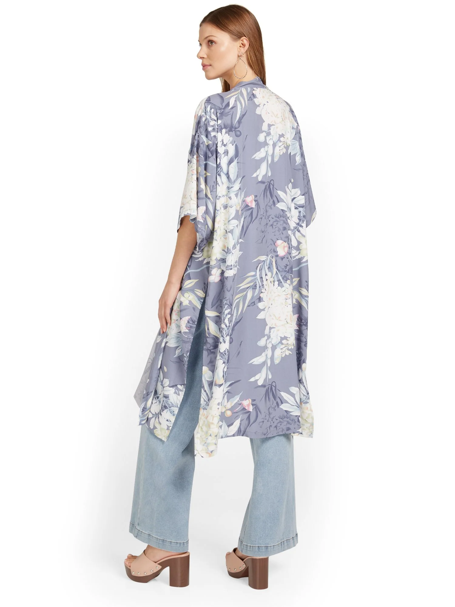 Justin Taylor Floral-Print Midi Kimono - Brands We Love - Image 3