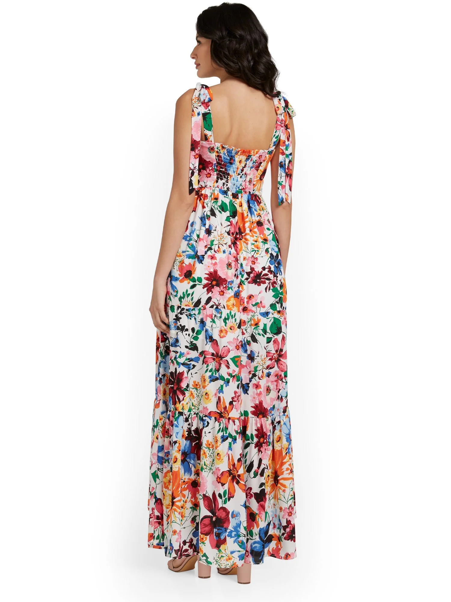 Floral-Print Tiered Maxi Dress - Image 3