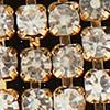 Floral Rhinestone Drop Earrings - Image 4