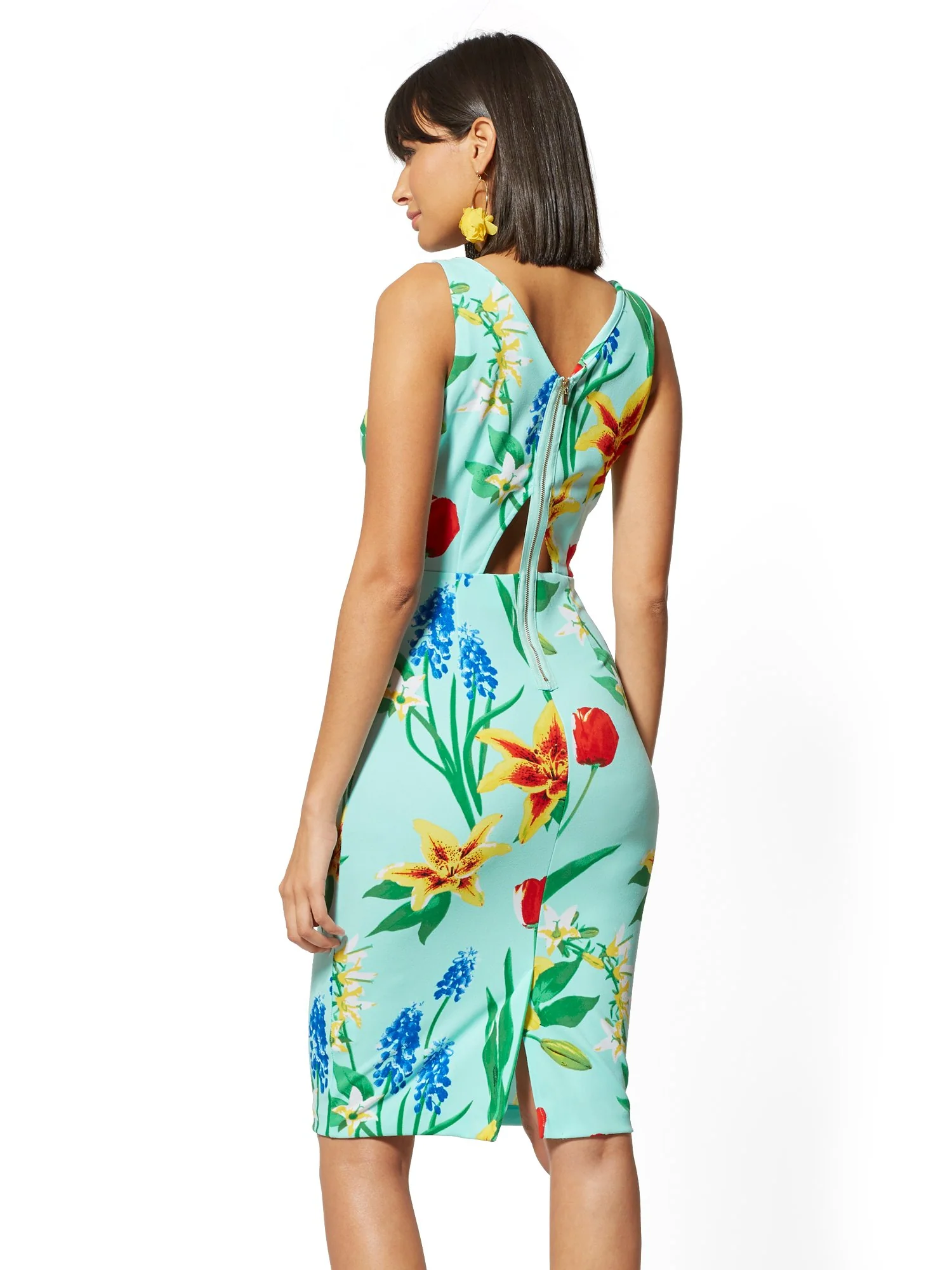 Floral Scuba Dress - Image 3