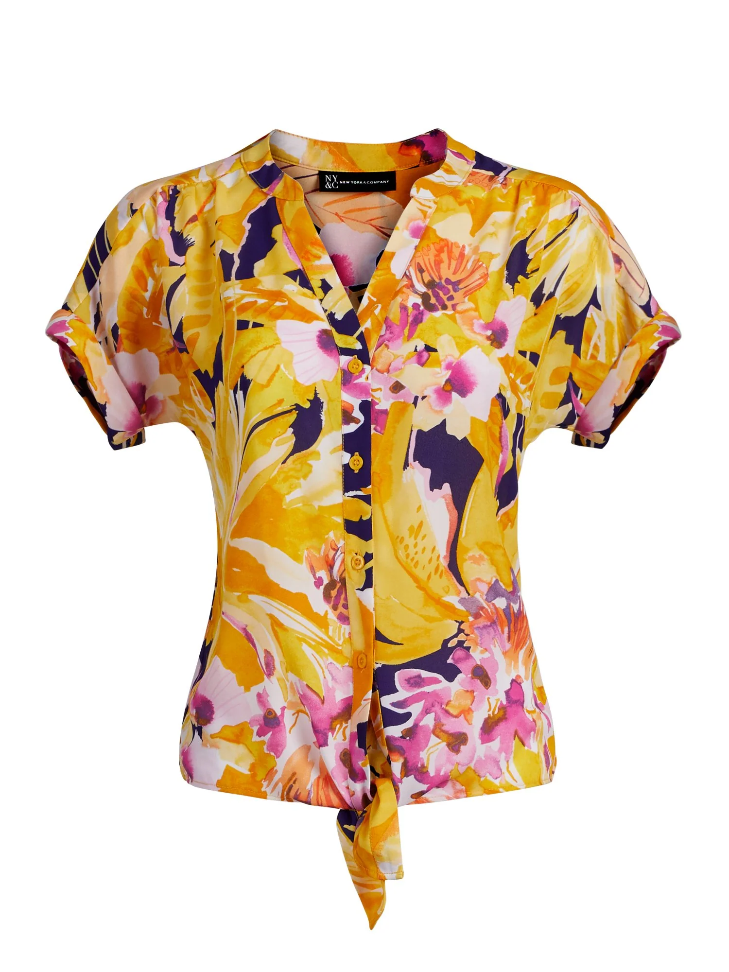 Floral Tie-Front Shirt - Image 4