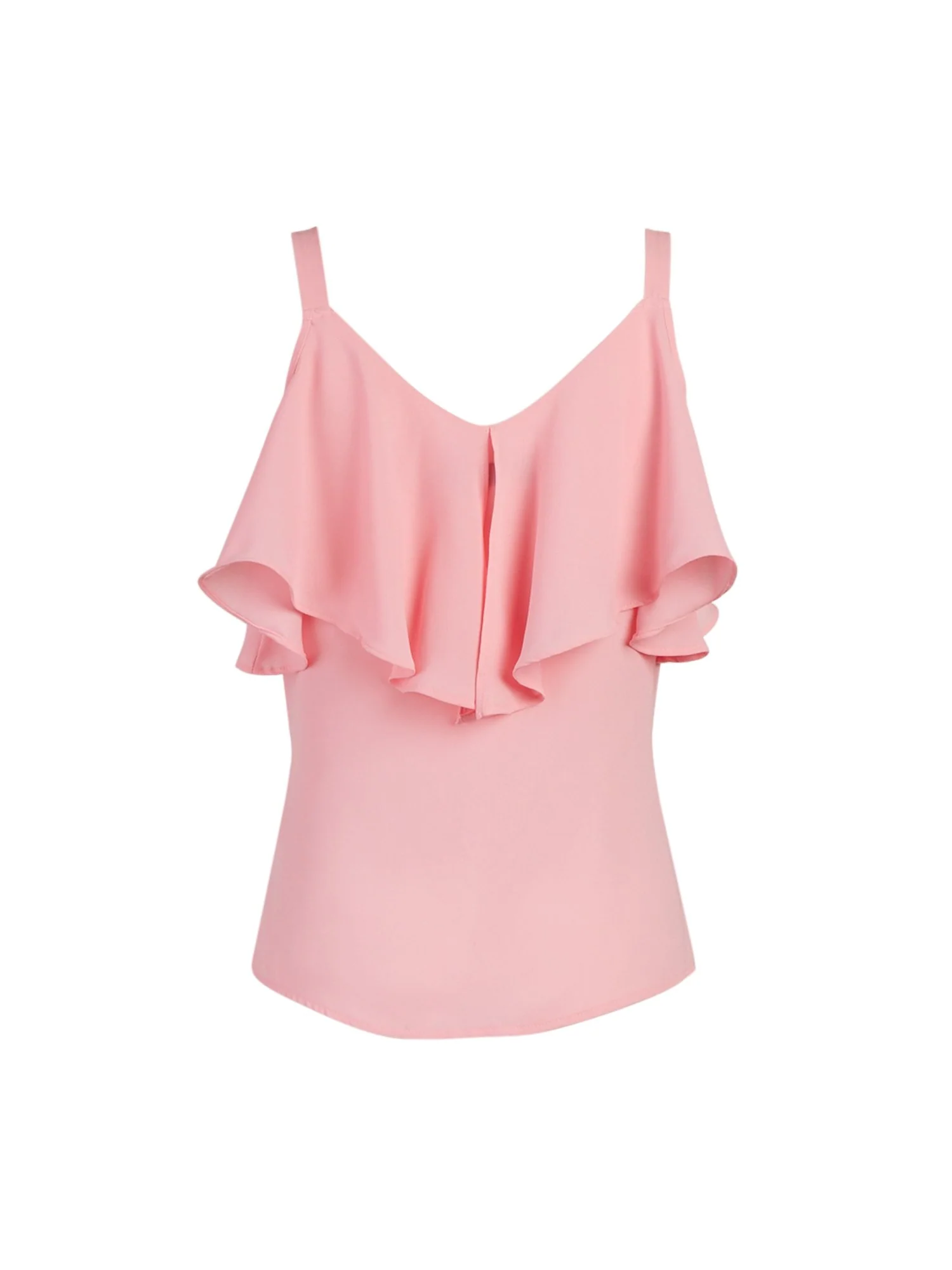 Flounced Cold-Shoulder Top - Image 9
