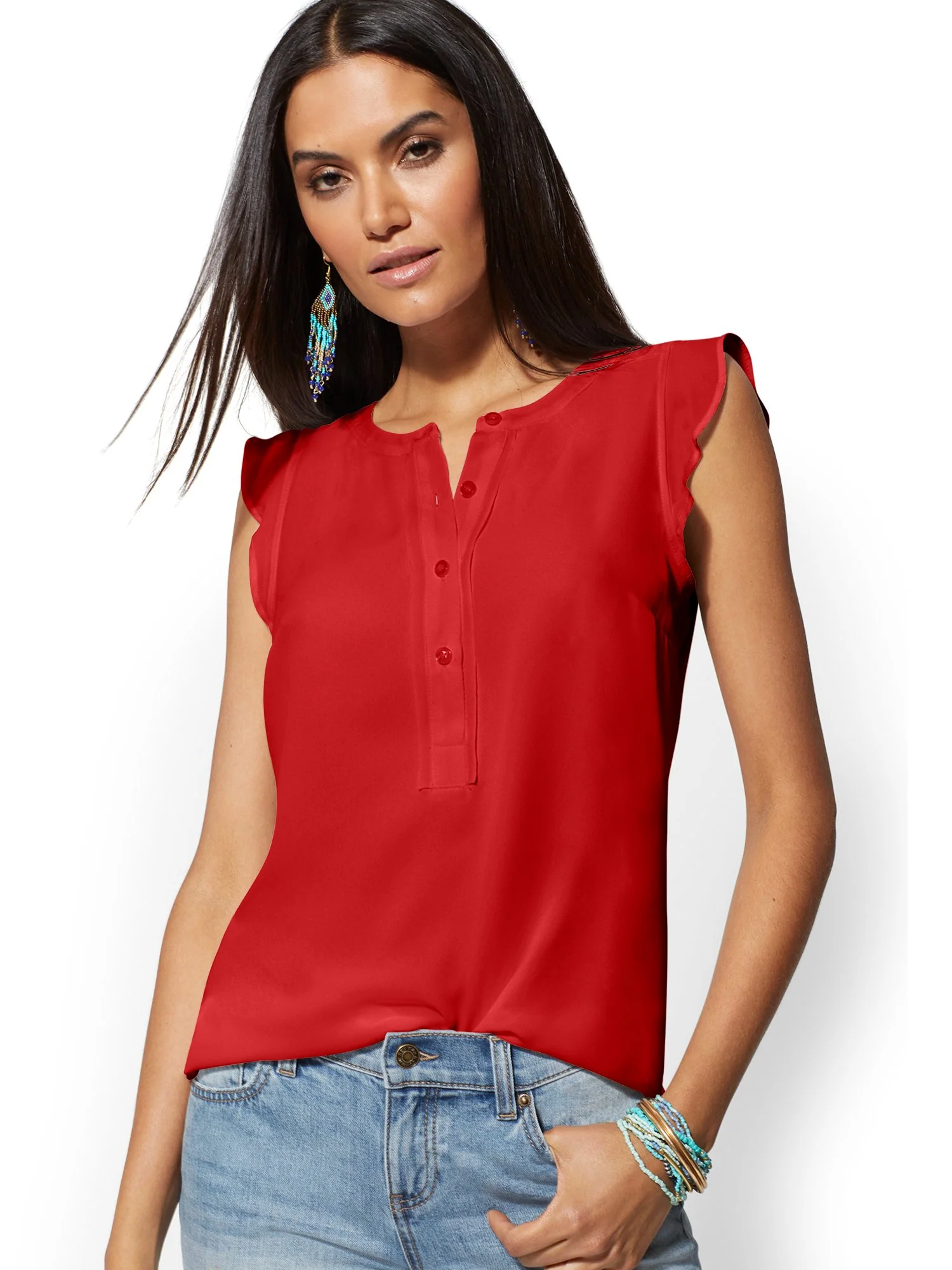 Flutter-Sleeve Blouse - Image 14