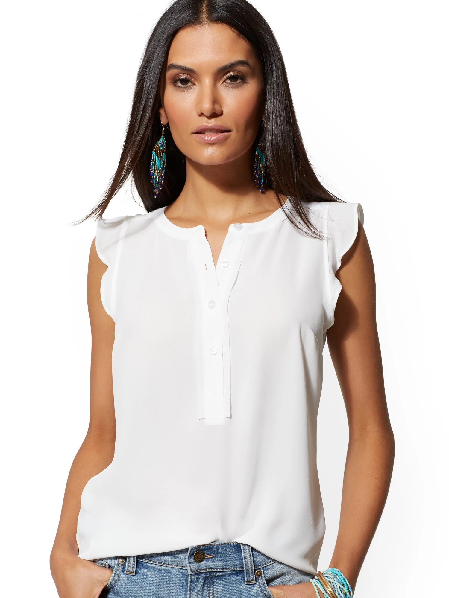 Flutter-Sleeve Blouse - Image 5