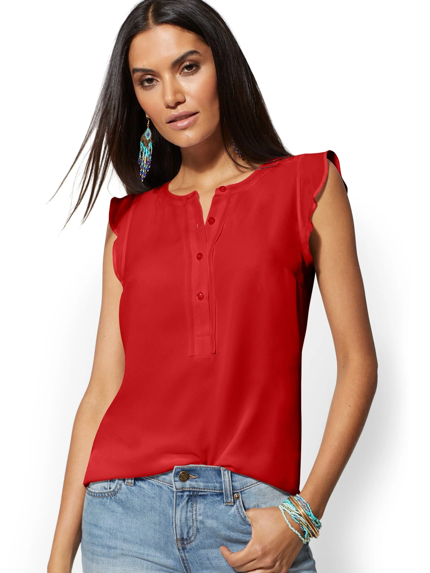 Flutter-Sleeve Blouse - Image 11