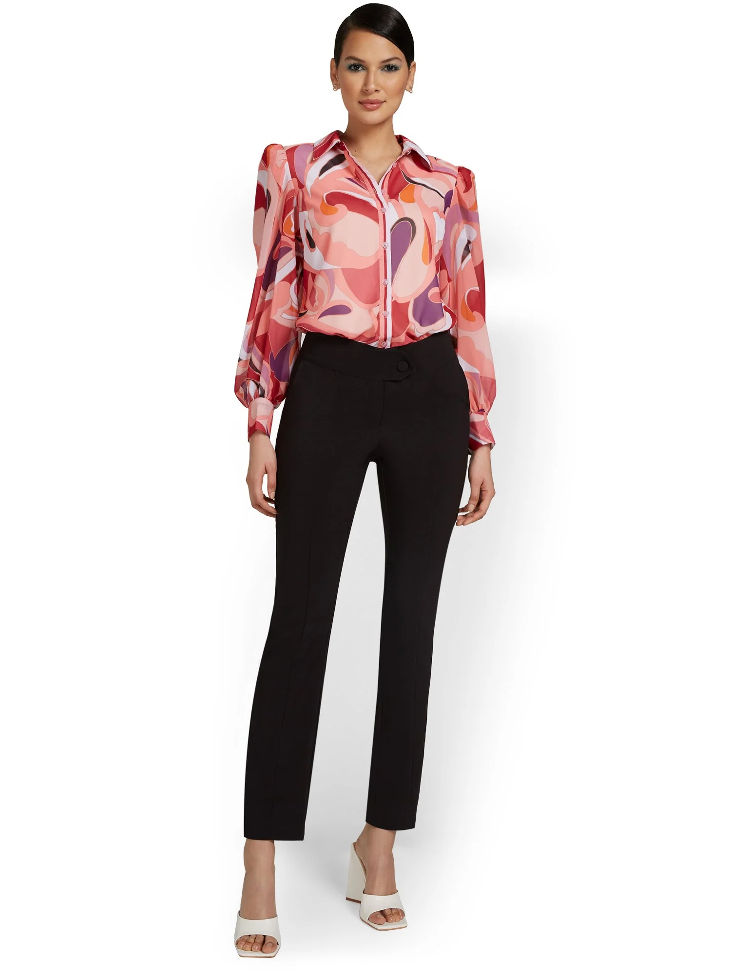 Fold-Over Slim-Leg Pant - Image 4