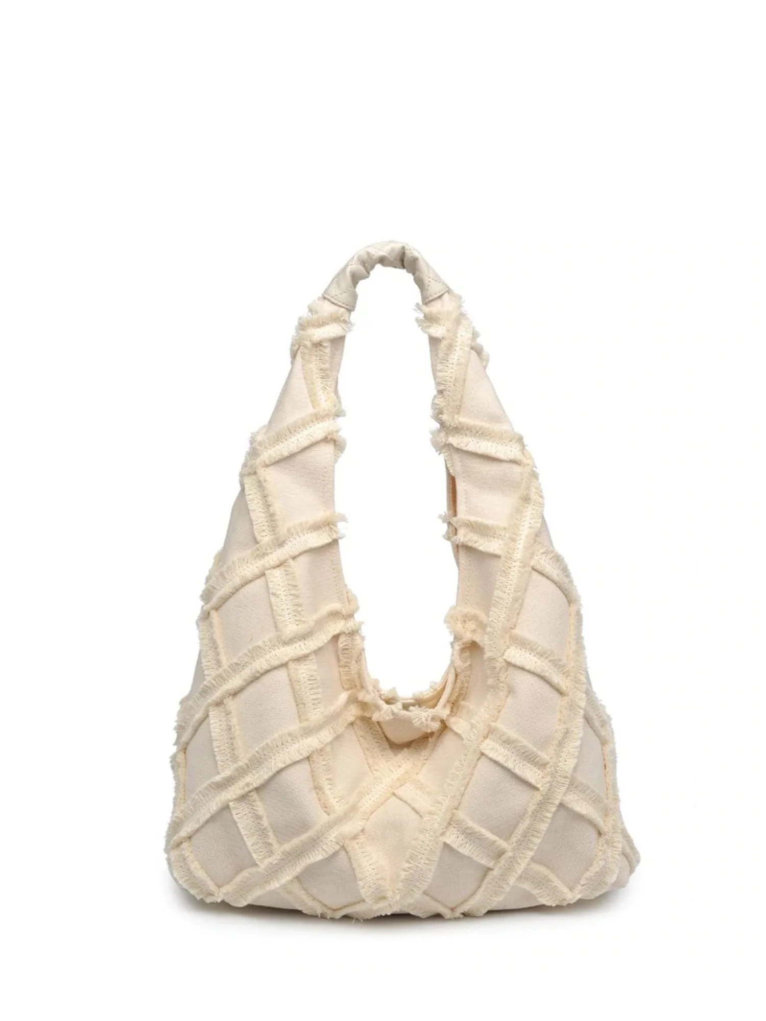 Urban Expressions Frayed-Accent Hobo Bag - Brands We Love - Image 3