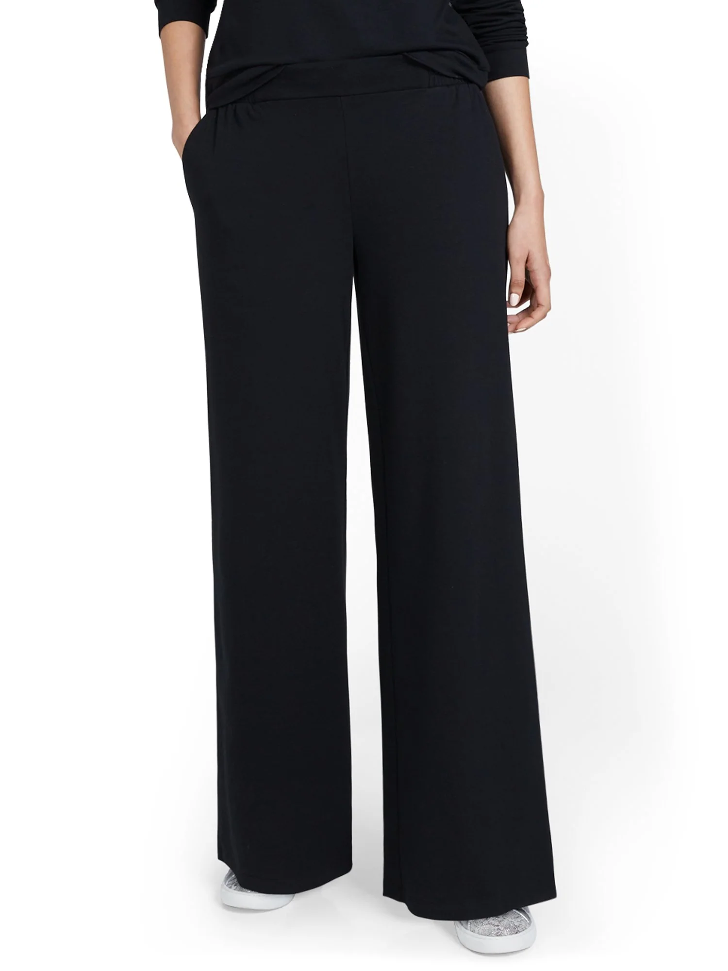 French Terry Wide-Leg Pant - Image 2