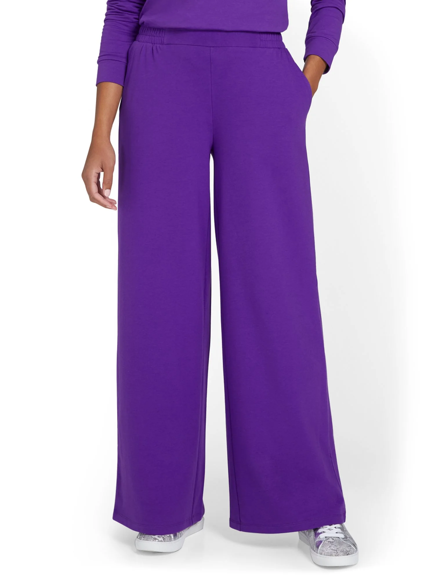 French Terry Wide-Leg Pant - Image 6