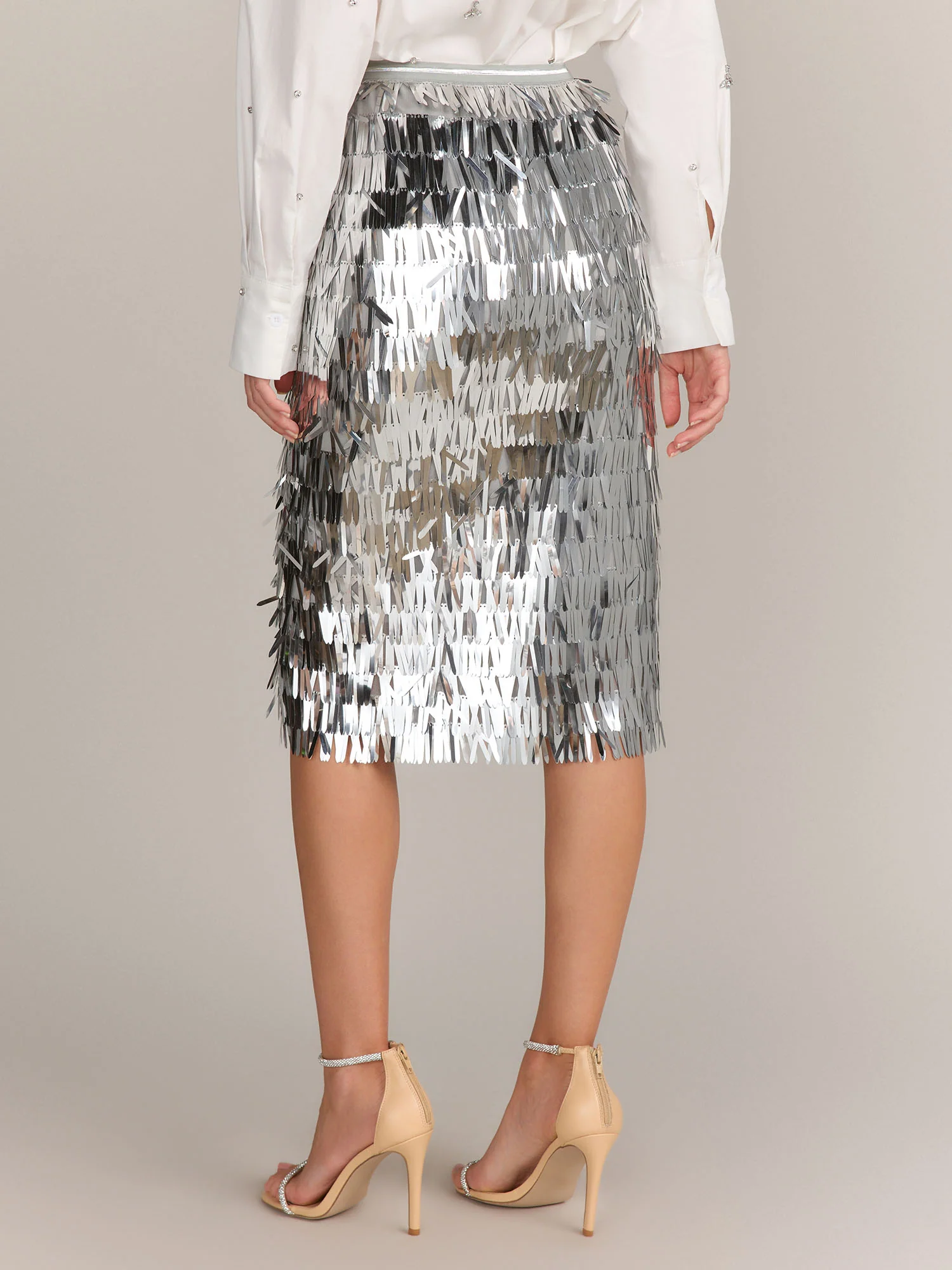 Endless Rose Fringe Midi Pencil Skirt - Brands We Love - Image 3