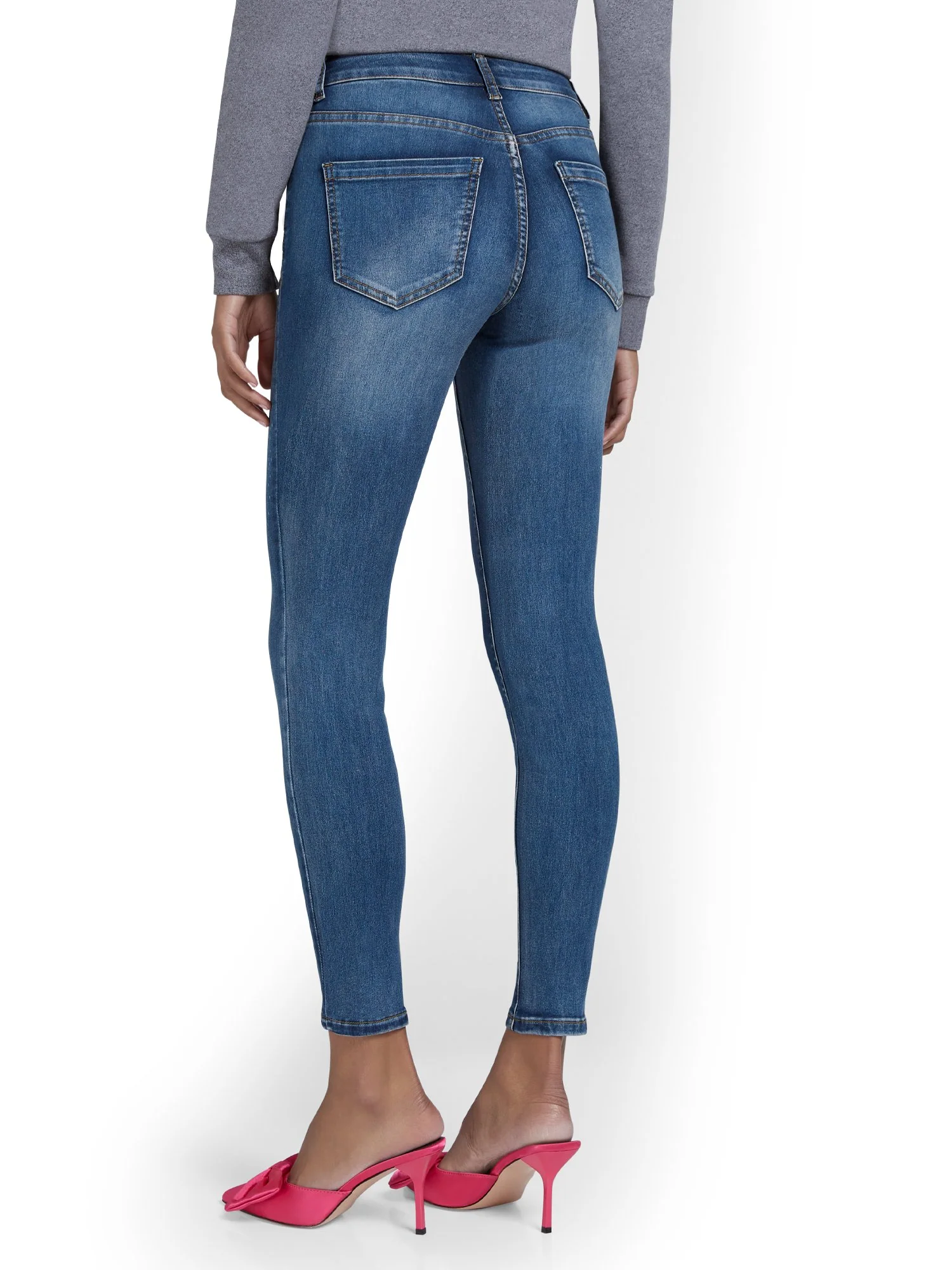 Gem-Detail Super-Skinny Ankle Jeans - Image 3