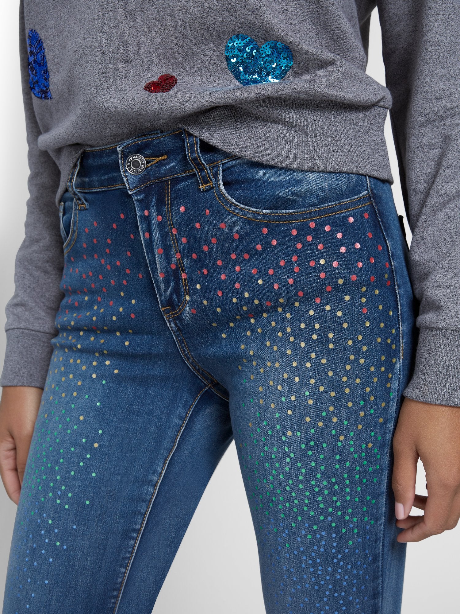 Gem-Detail Super-Skinny Ankle Jeans - Image 4