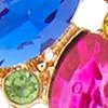 Gemstone-Embellished Half-Wing Drop Earrings - Image 2