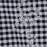 Embroidered Gingham Wide Leg Pants - Image 10
