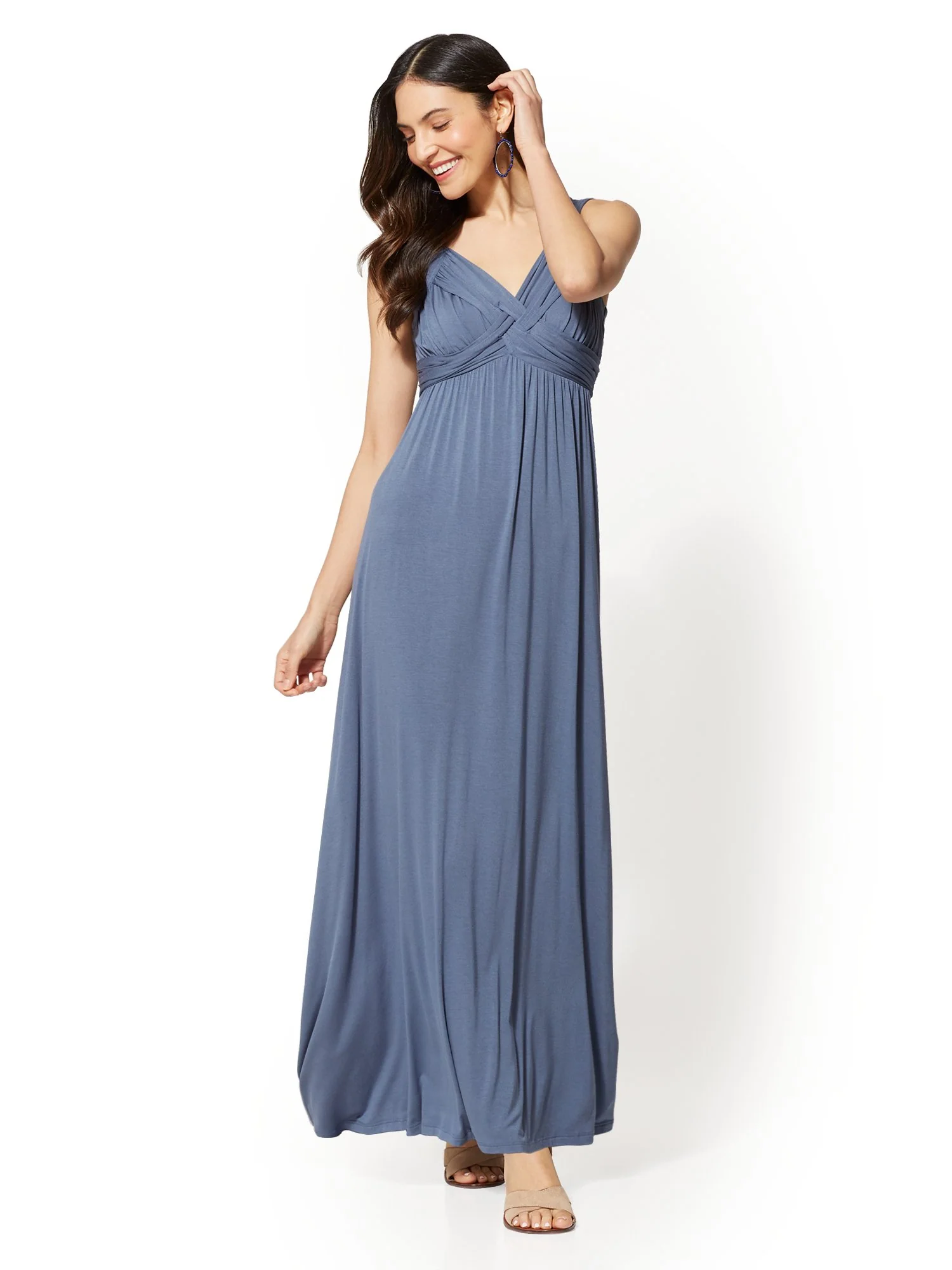 Goddess Crossover Maxi Dress - Image 2