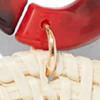 Goldtone Basket-Weave Drop Earring - Image 4