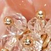 Goldtone Floral Drop Earring - Image 2