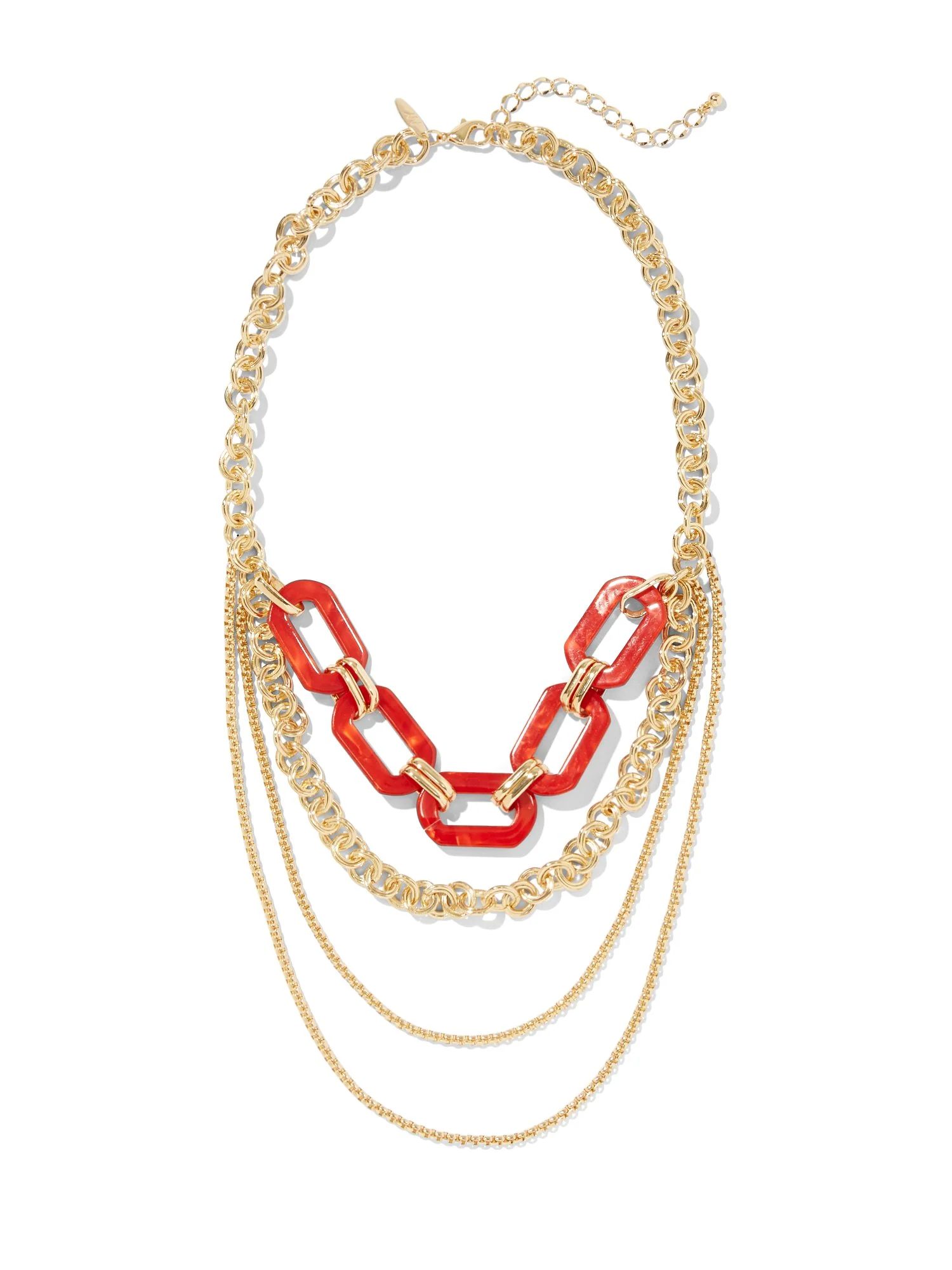 Goldtone Layered Statement Necklace
