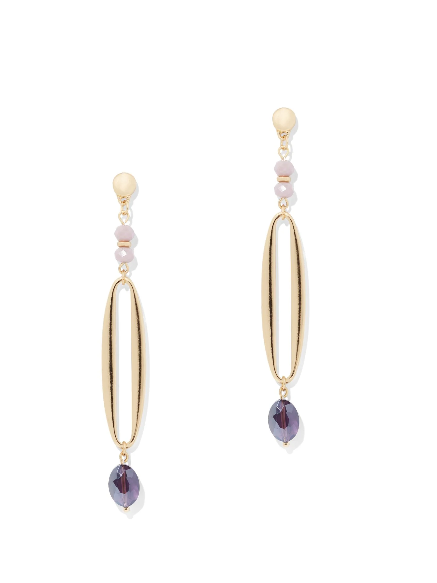 Goldtone Linear Drop Earring