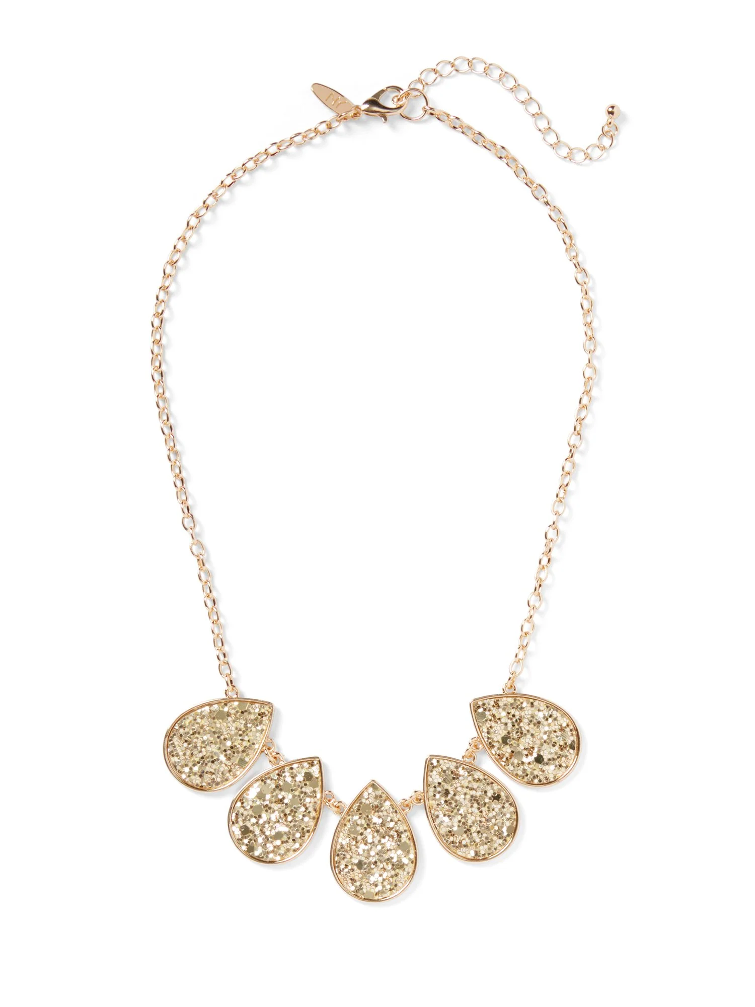 Goldtone Sequin Statement Necklace