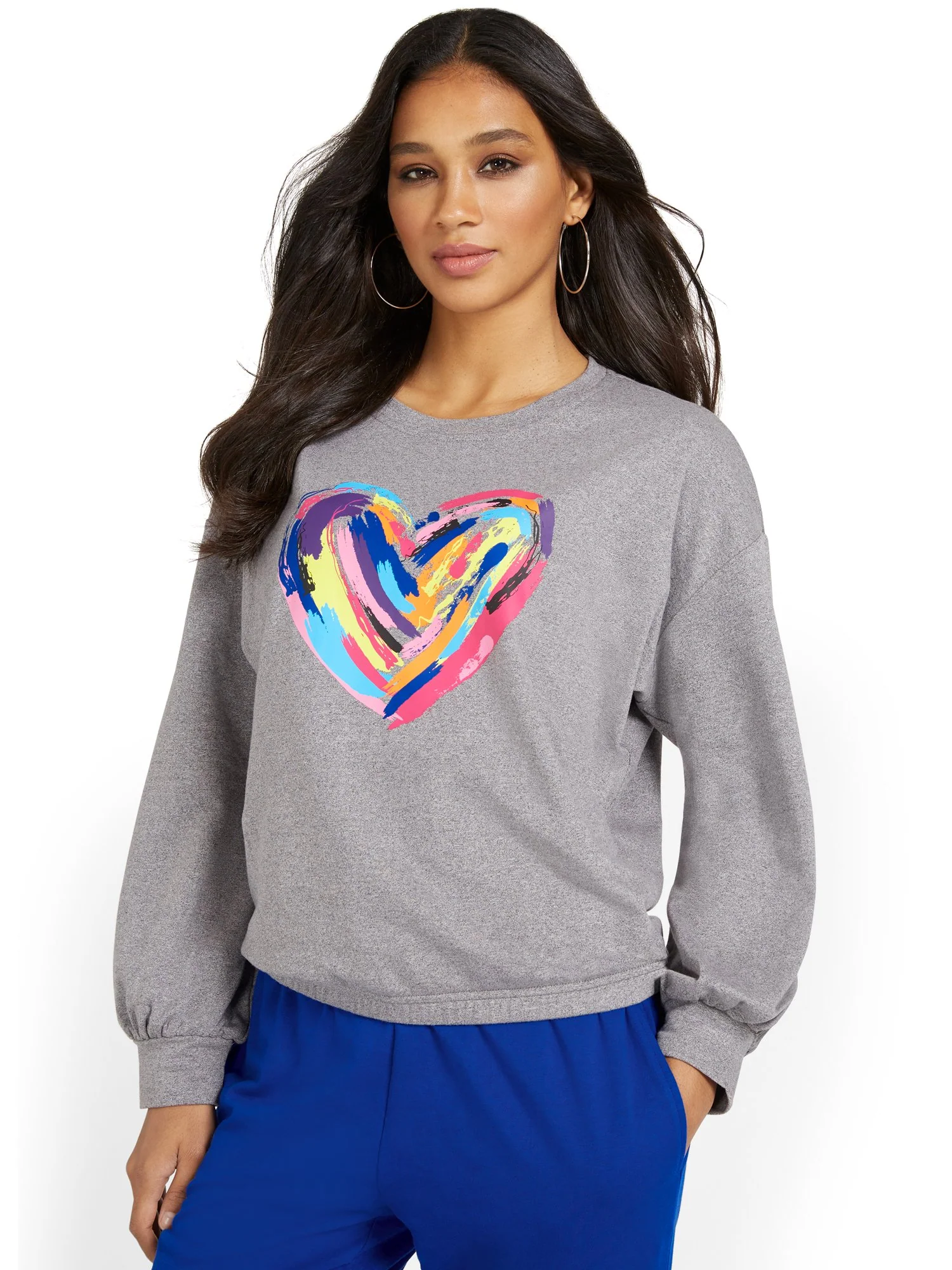 Graphic Heart Sweatshirt - Image 2