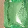 Green Gemstone Hoop Earrings - Image 2