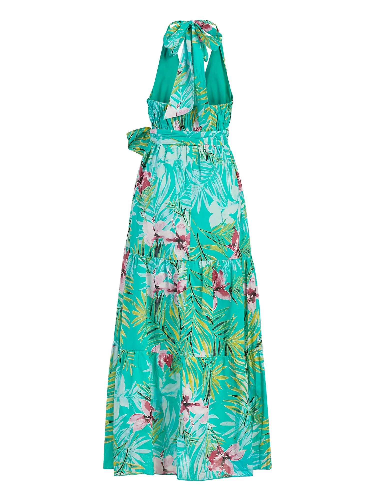 Green Halter Maxi Dress - Image 2