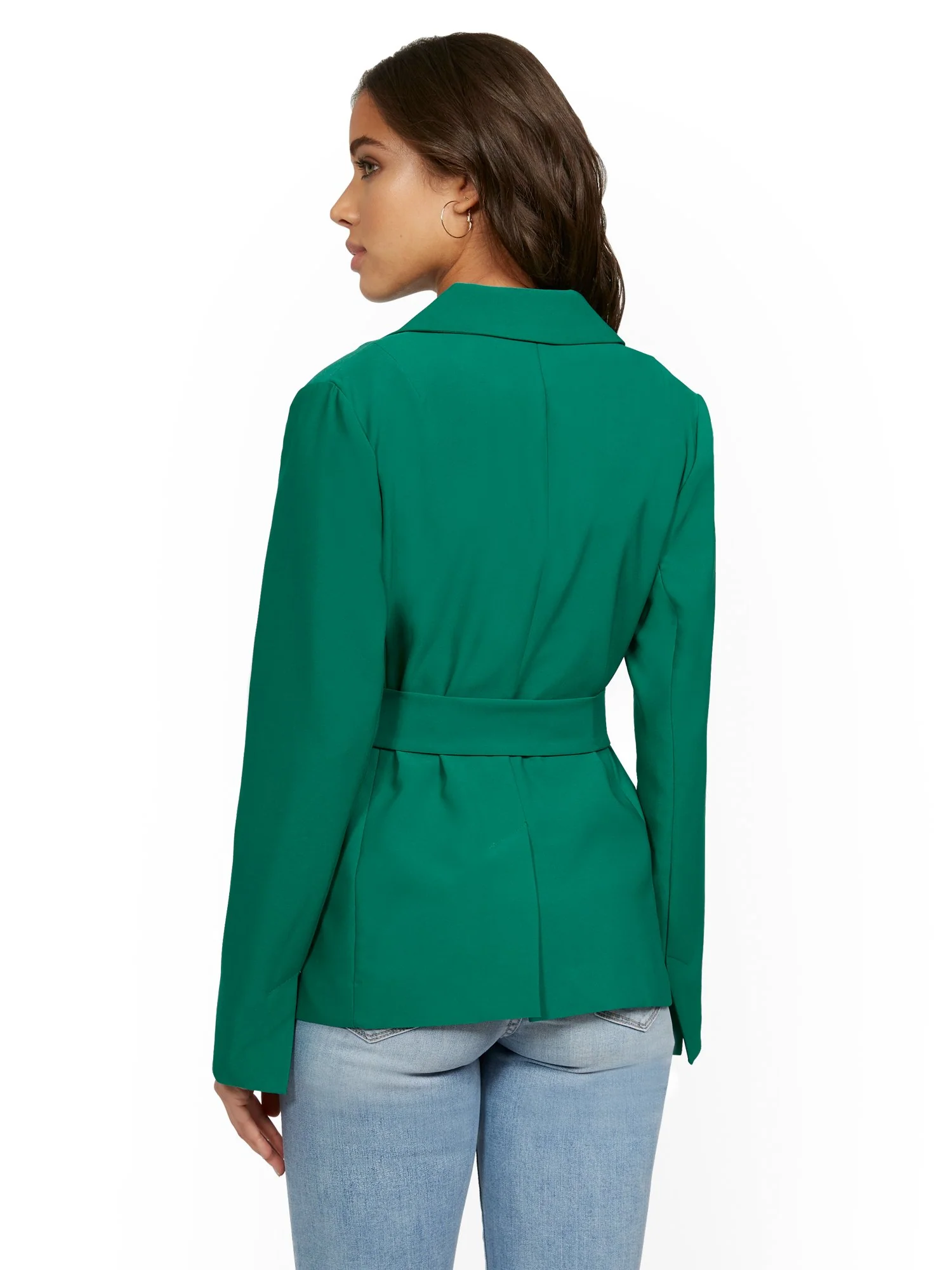 Green Tie-Front Blazer - 7th Avenue - Image 3