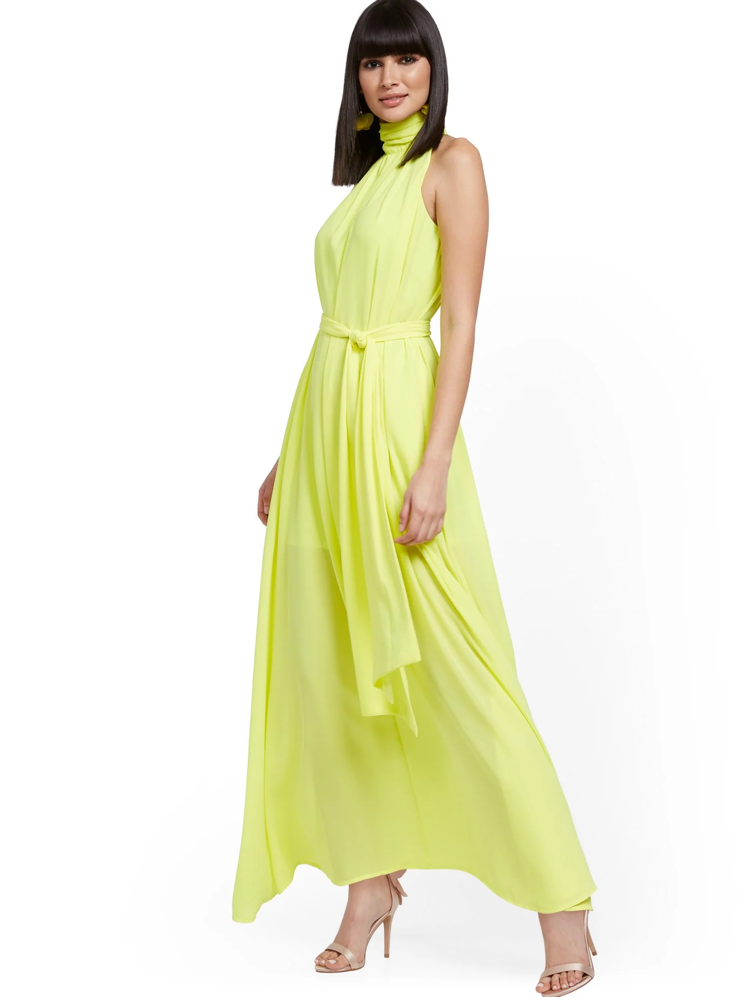 Halter Bow Maxi Dress - Image 4
