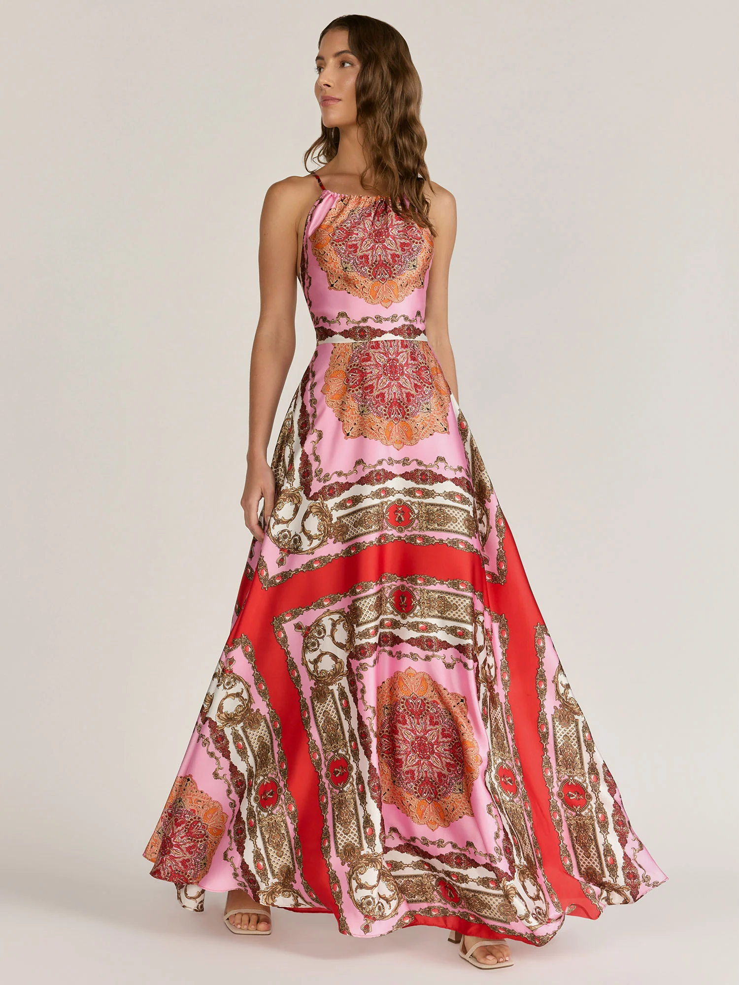 Aakaa Halter Neck Cross Back Maxi Dress - Brands We Love - Image 3