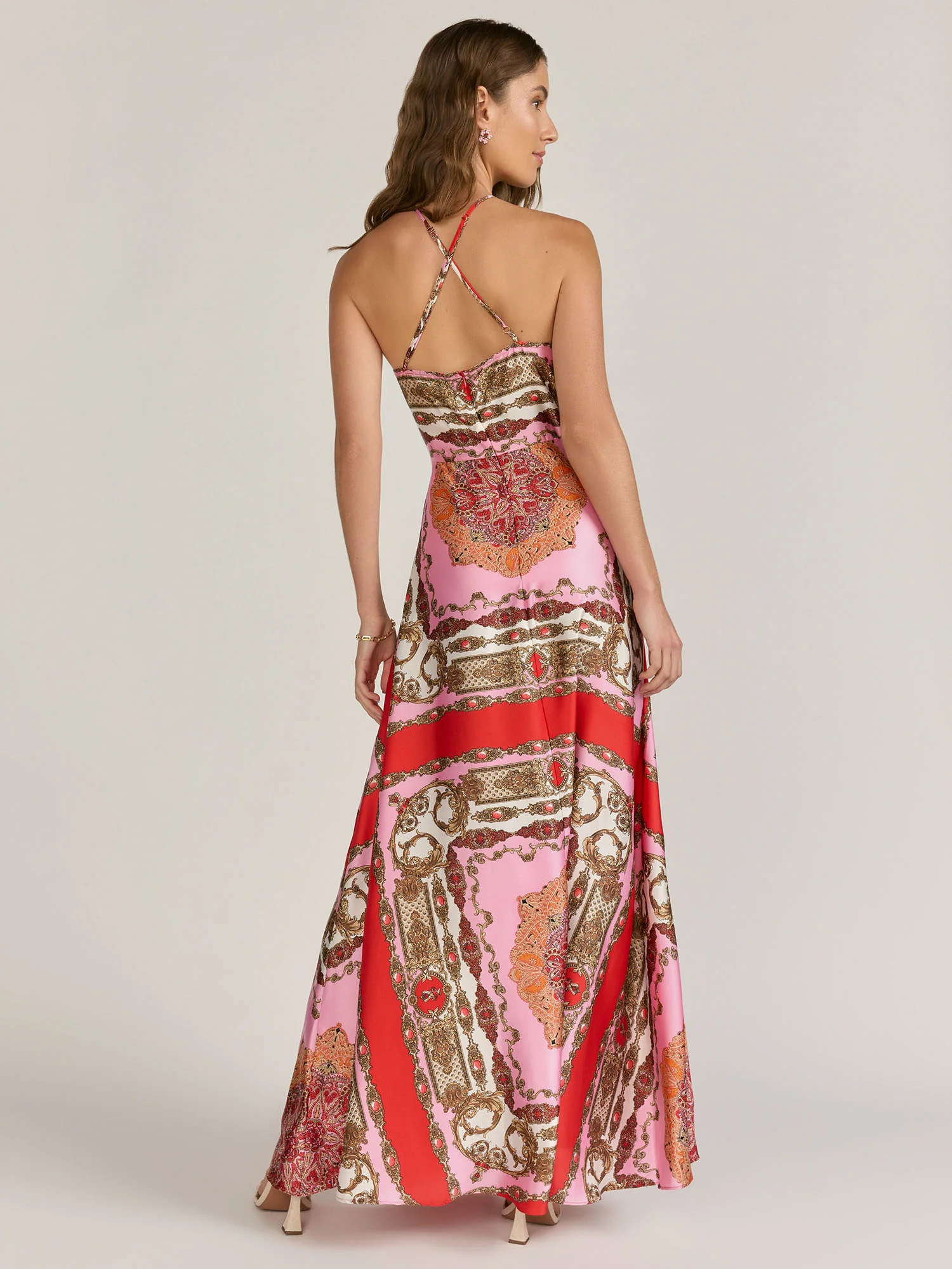 Aakaa Halter Neck Cross Back Maxi Dress - Brands We Love - Image 4
