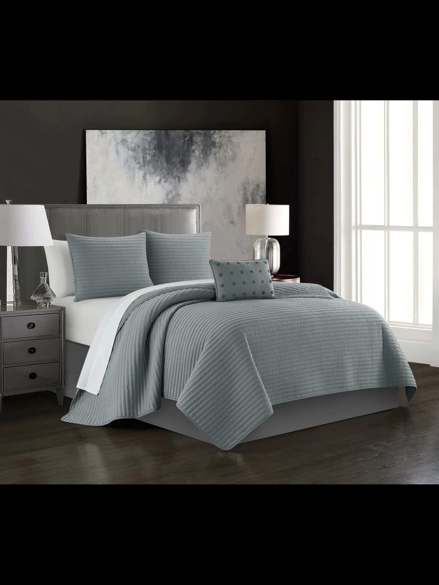 Hayden Queen-Size 4-Piece Quilt Set - NY&C x Chic Home - Image 13