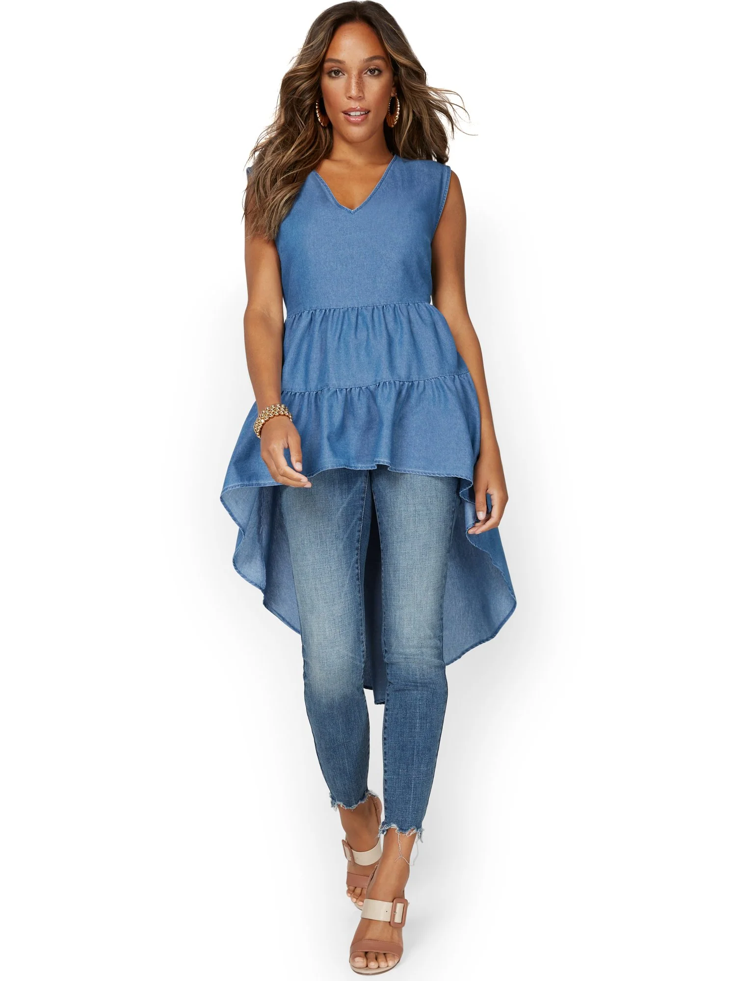 High-Low Babydoll Top